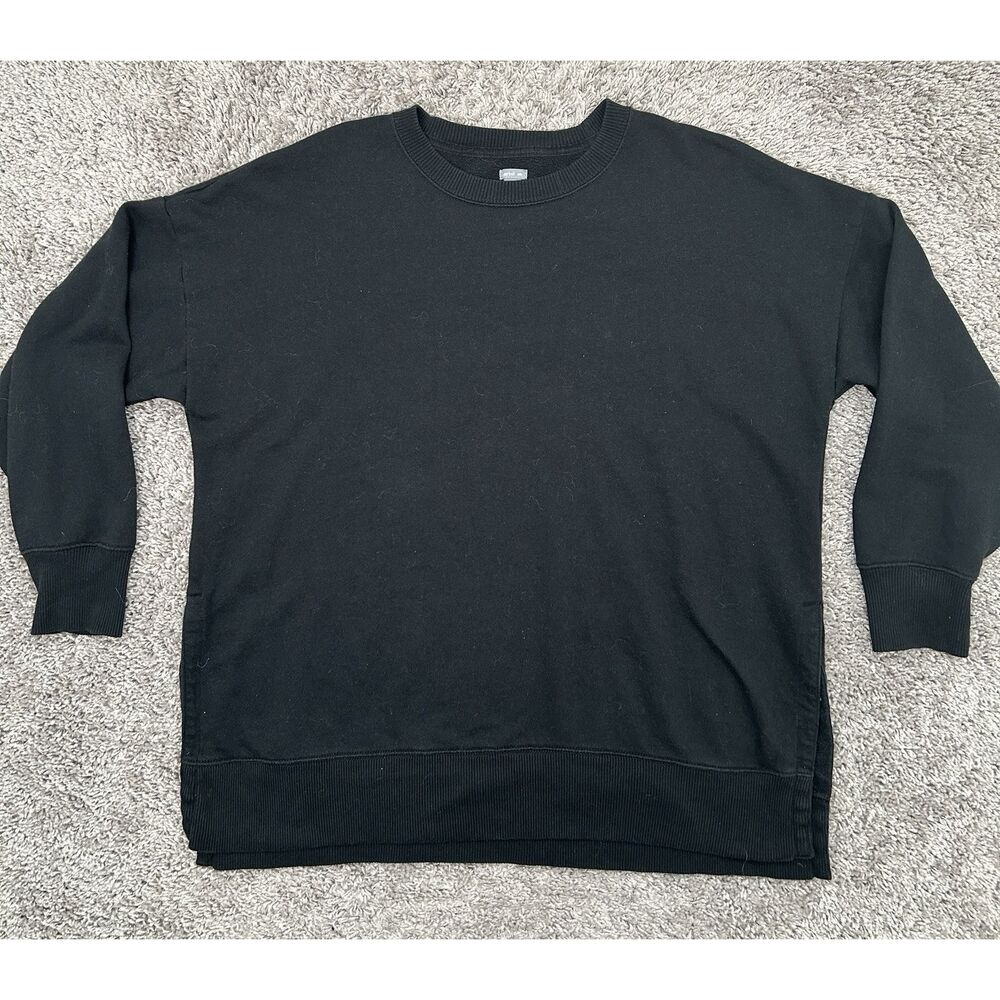 Women's Aerie Crewneck Sweatshirt Black Size M